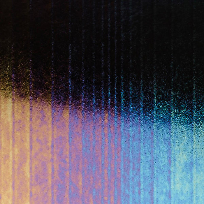 Black Accordion Texture with Rainbow Iridescent 100