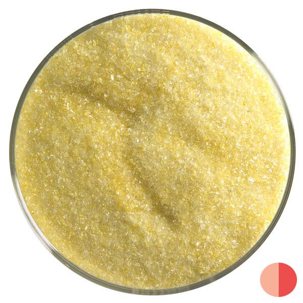 Yellow Transparent Bullseye Frit and Powder