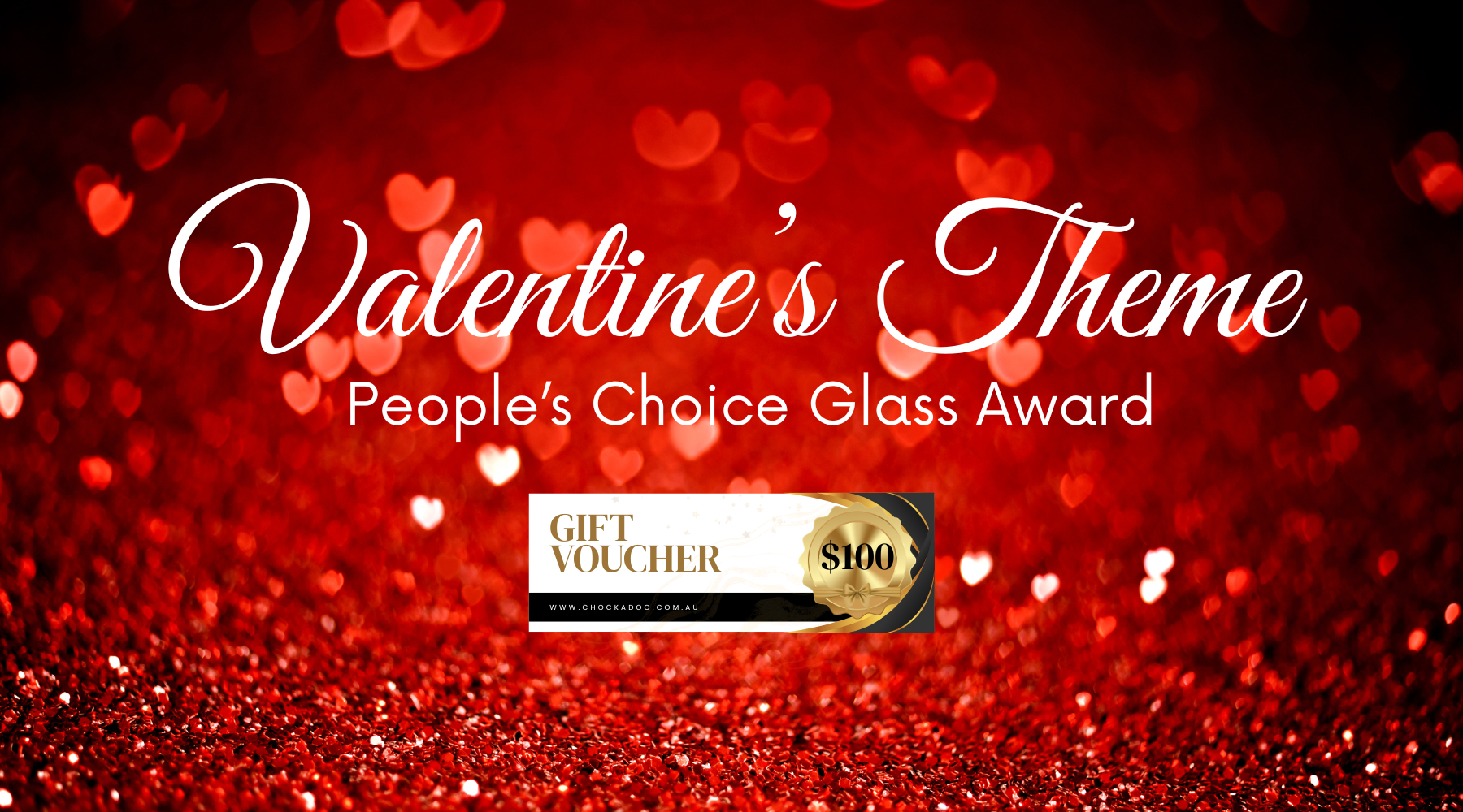 Valentine’s Theme People’s Choice Glass Award 💖