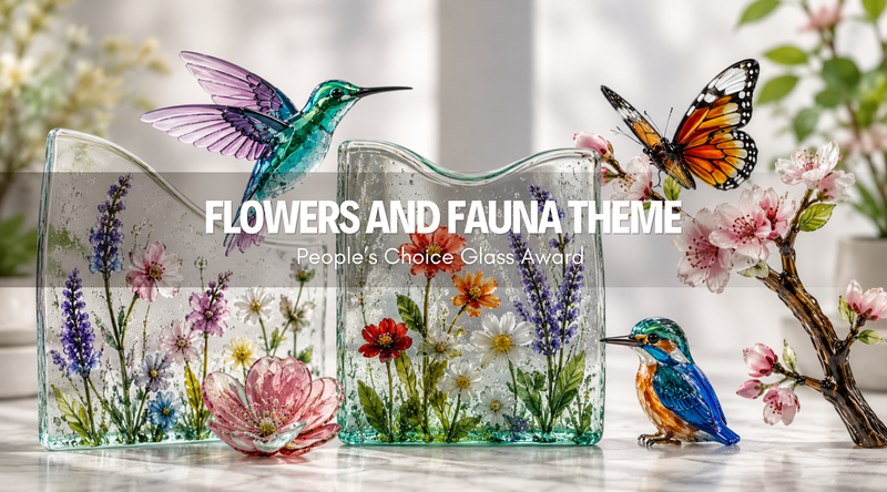 🌸 Flowers and Fauna Theme People's Choice Glass Award