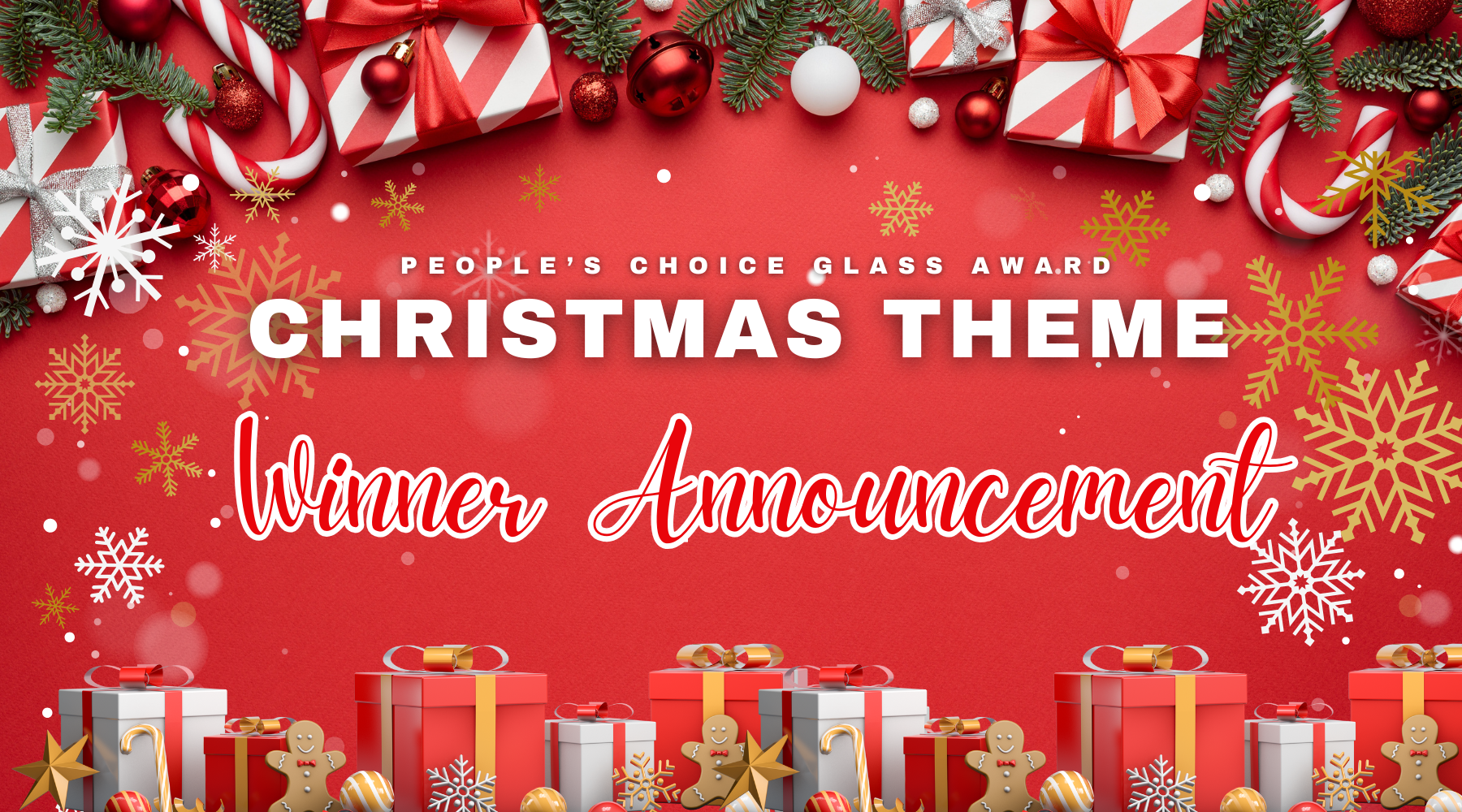Winner Announced: Christmas Theme People’s Choice Glass Award