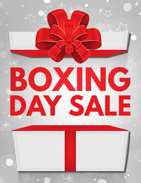 Boxing day to New years sale