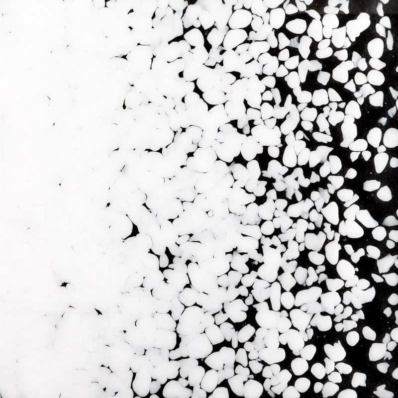 White Opaque Bullseye Frit 013