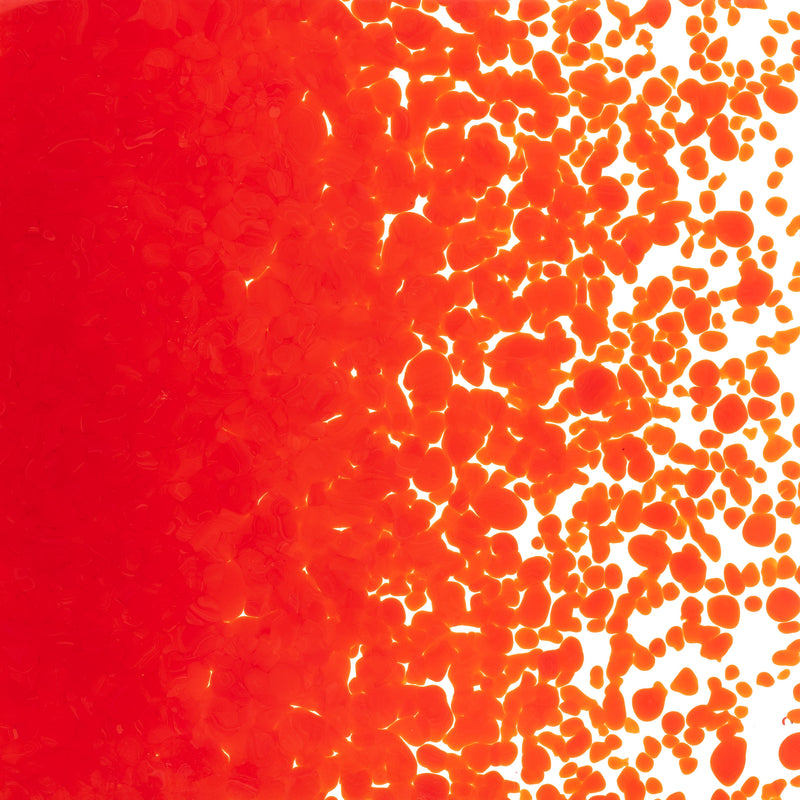 Tomato Red Striker Opaque Bullseye Frit 024