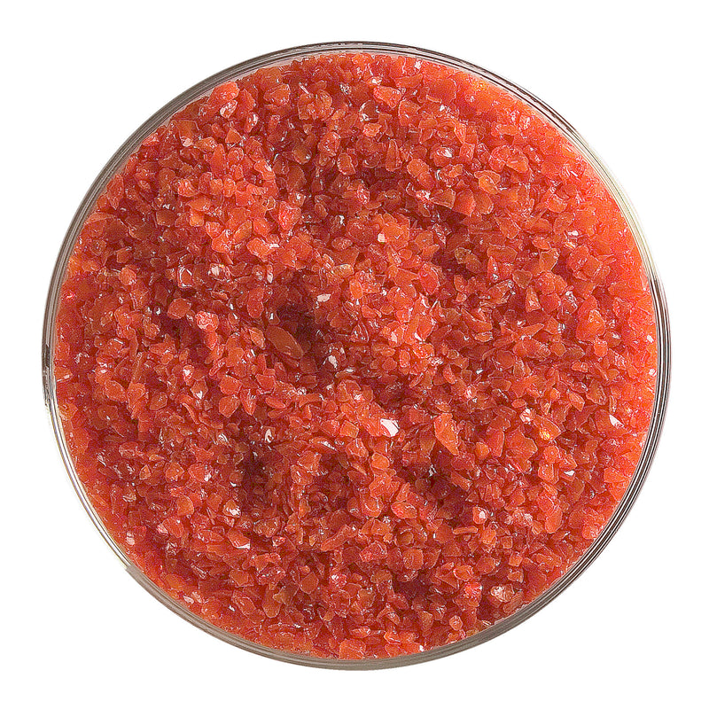 Tomato Red Striker Opaque Bullseye Frit 024