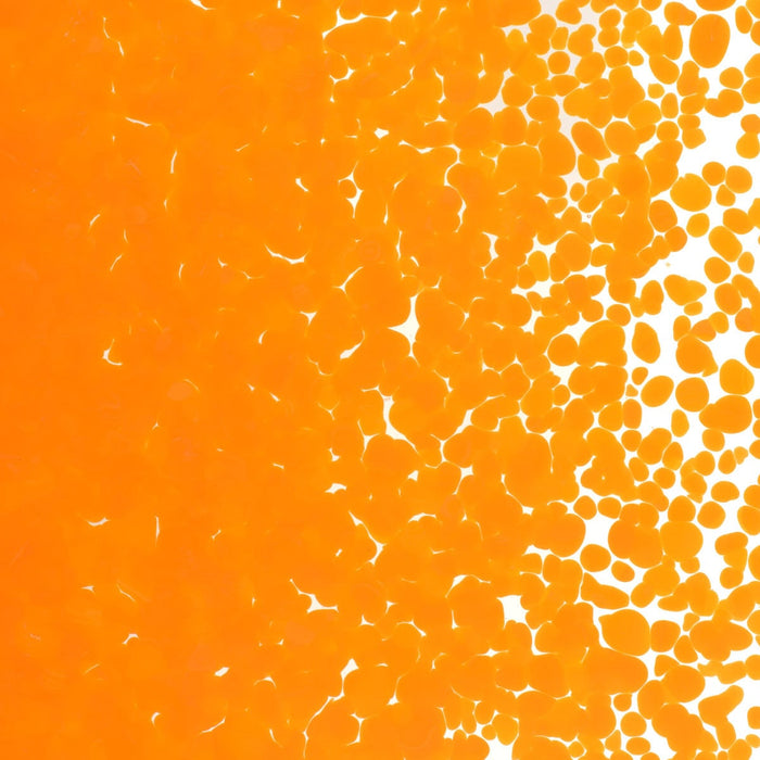 Tangerine Orange Striker Opaque Bullseye Medium Frit 025