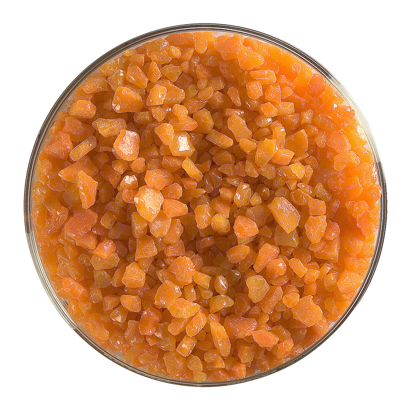 Tangerine Orange Striker Opaque Bullseye Coarse Frit 025