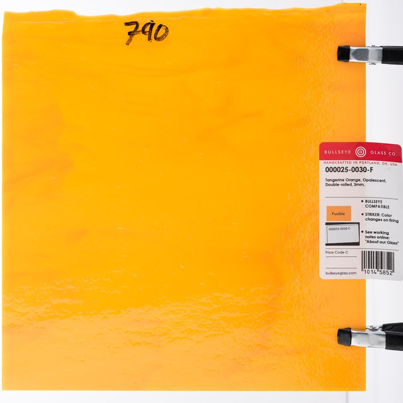 Tangerine Orange Striker Opaque Bullseye Sheet 025 3MM