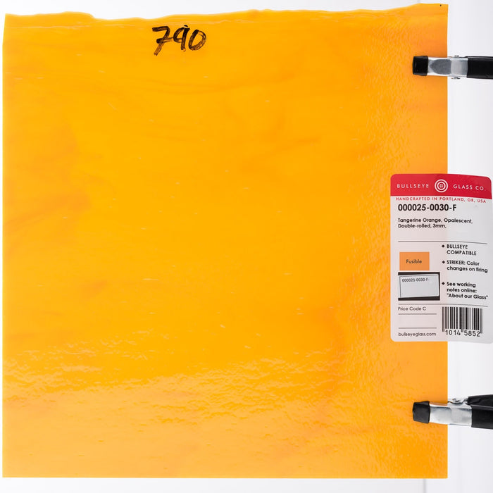Tangerine Orange Striker Opaque Bullseye Sheet 025 3MM