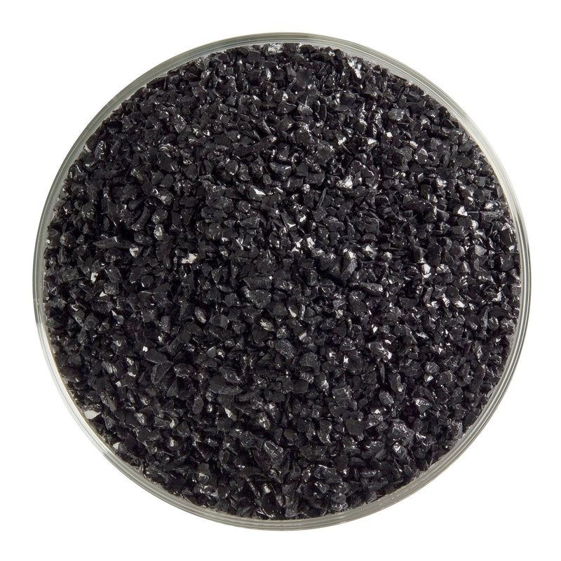 Black Opaque Bullseye Medium Frit 100