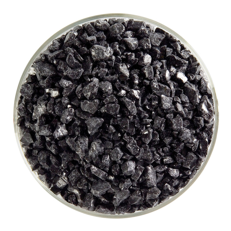 Black Opaque Bullseye Coarse Frit 100