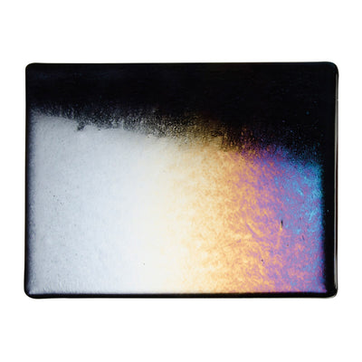 Black with Rainbow Iridescent Opaque Bullseye Sheet 100 3MM