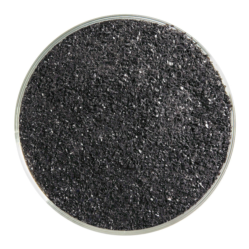 Stiff Black Opaque Bullseye Frit 101