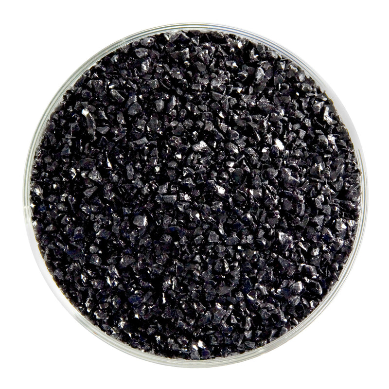 Stiff Black Opaque Bullseye Frit 101