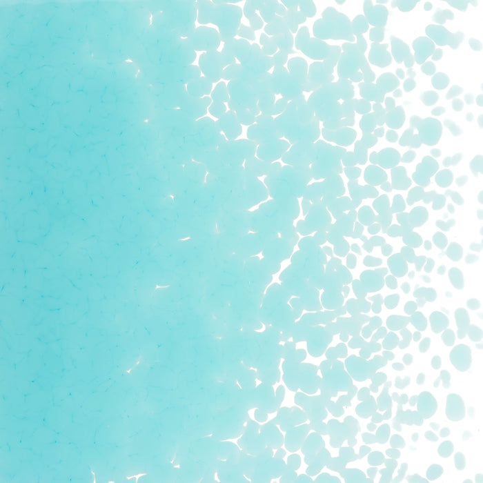 Turquoise Blue Opaque Bullseye Frit 116