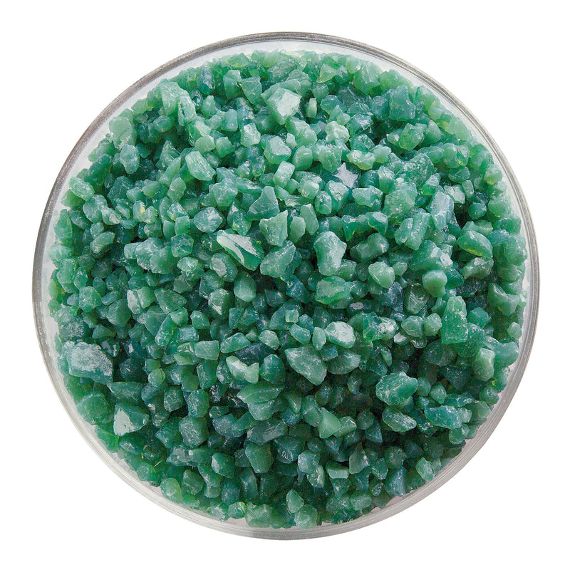 Mineral Green Opaque Bullseye Coarse Frit 117