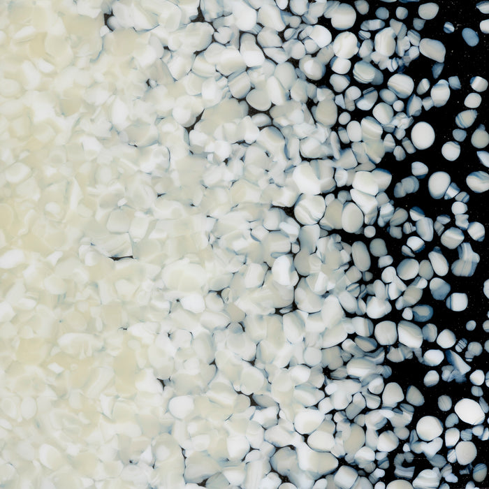 French Vanilla Striker Opaque Bullseye Medium Frit 137