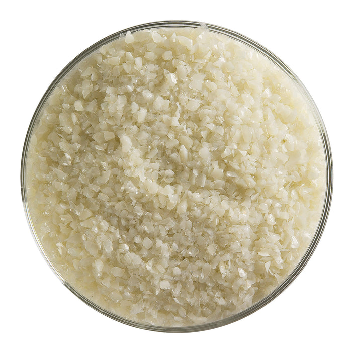 French Vanilla Striker Opaque Bullseye Medium Frit 137