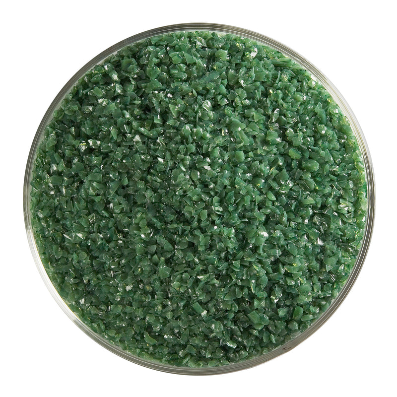 Dark Forest Green Opaque Bullseye Medium Frit 141