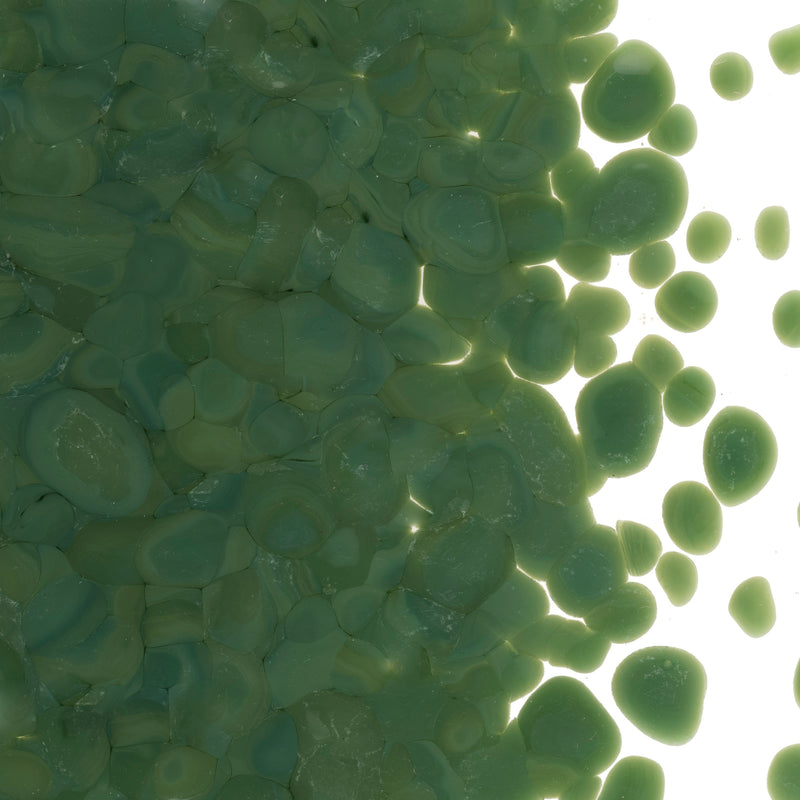 Dark Forest Green Opaque Bullseye Coarse Frit 141