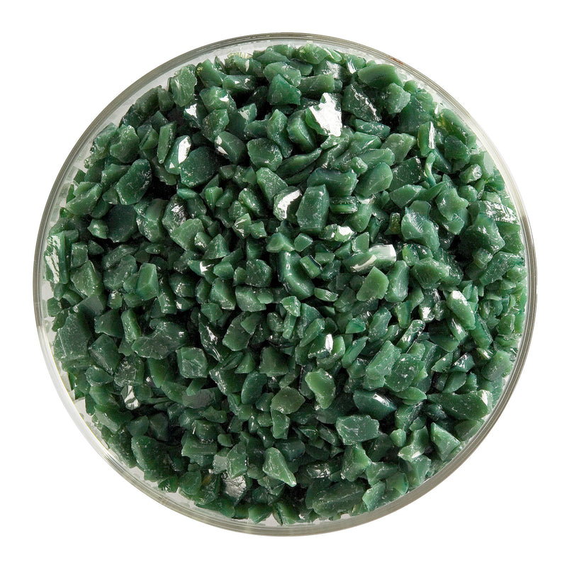 Dark Forest Green Opaque Bullseye Coarse Frit 141