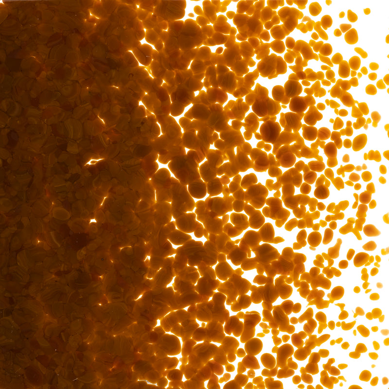 Woodland Brown Striker Opaque Bullseye Frit 203