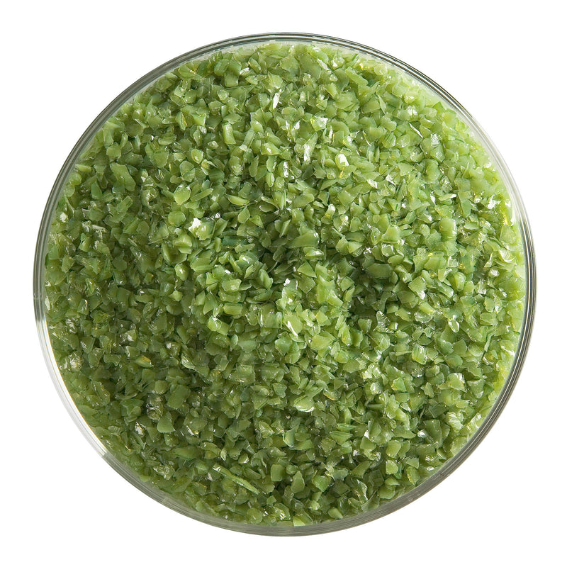 Olive Green Opaque Bullseye Medium Frit 212