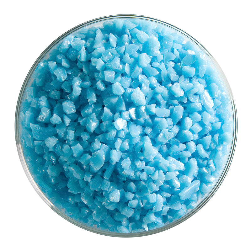 Light Cyan Opaque Bullseye Coarse Frit 216
