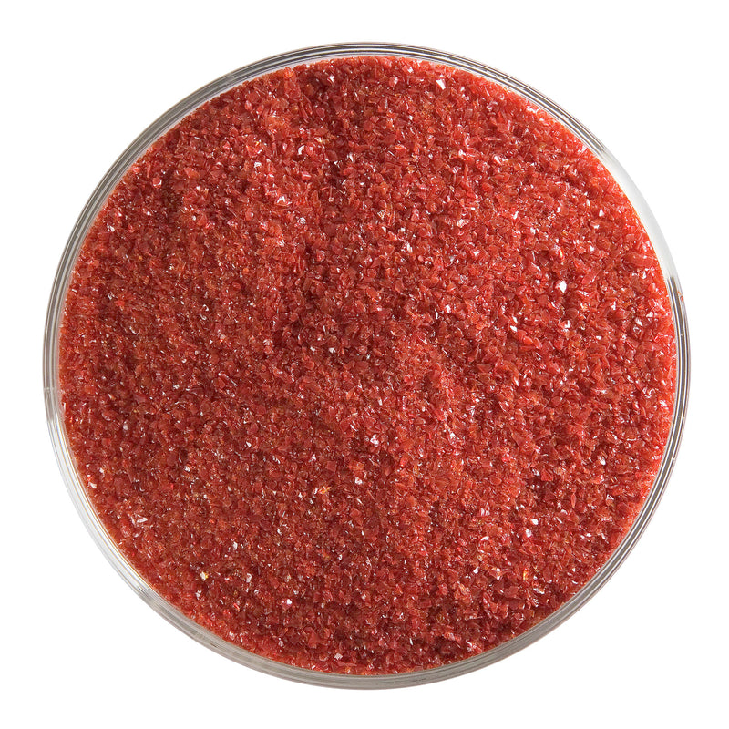 Deep Red Striker Opaque Bullseye Frit 224