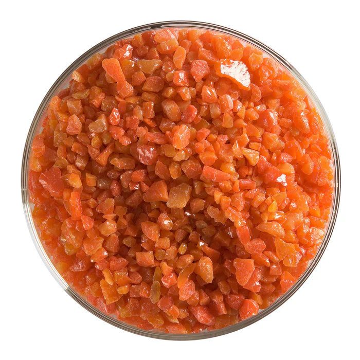 Pimento Red Striker Opaque Bullseye Coarse Frit 225