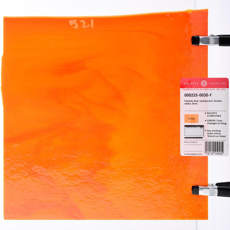 Pimento Red Striker Opaque Bullseye Sheet 225 3MM