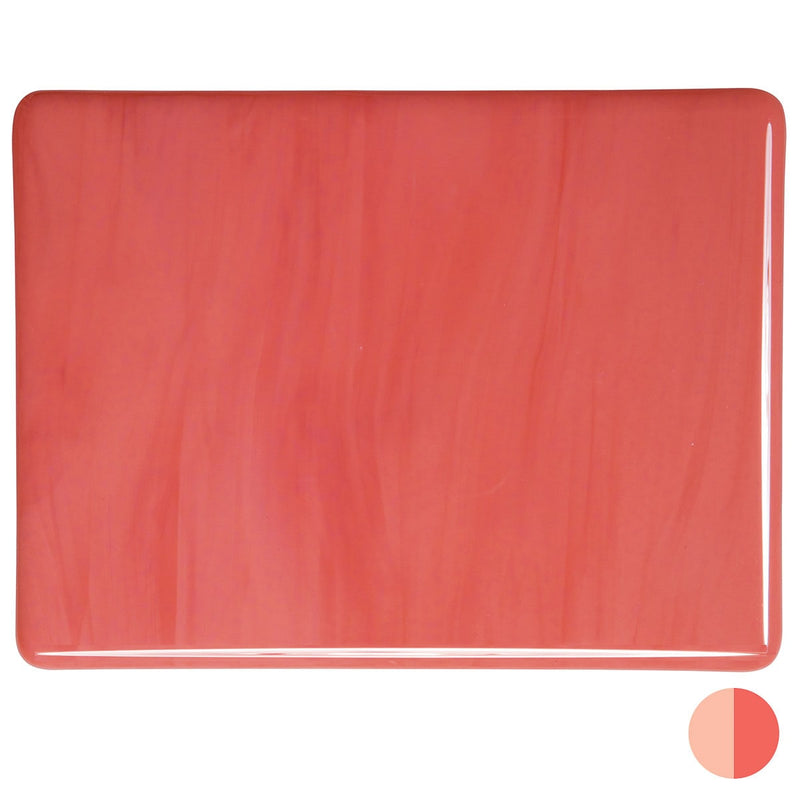 Salmon Pink Striker Opaque Bullseye Sheet 305 3MM