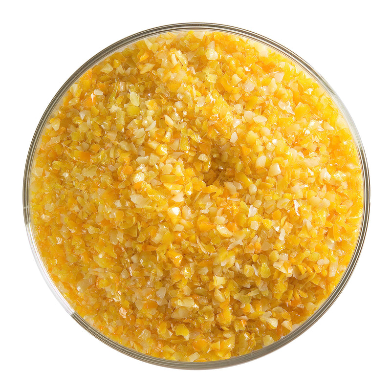 Pumpkin Orange Striker Opaque Bullseye Medium Frit 321