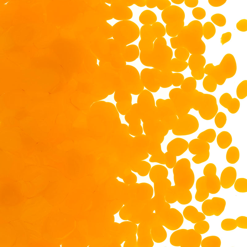 Pumpkin Orange Striker Opaque Bullseye Coarse Frit 321