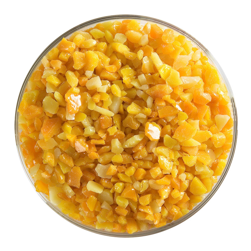Pumpkin Orange Striker Opaque Bullseye Coarse Frit 321