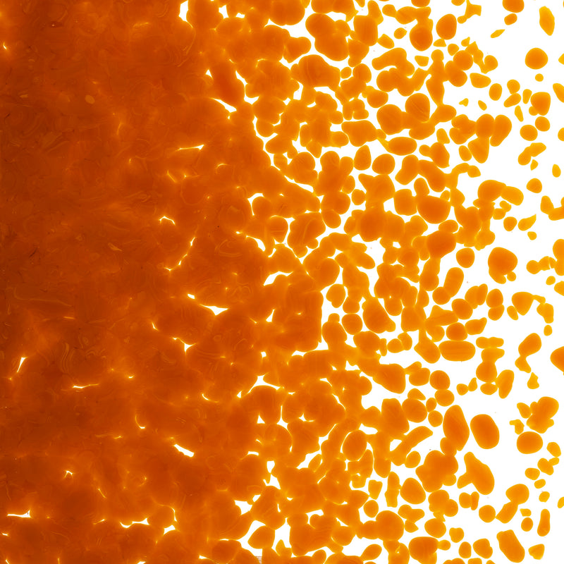 Burnt Orange Striker Opaque Bullseye Medium Frit 329