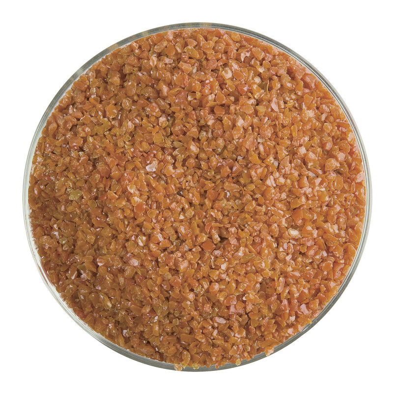 Burnt Orange Striker Opaque Bullseye Medium Frit 329