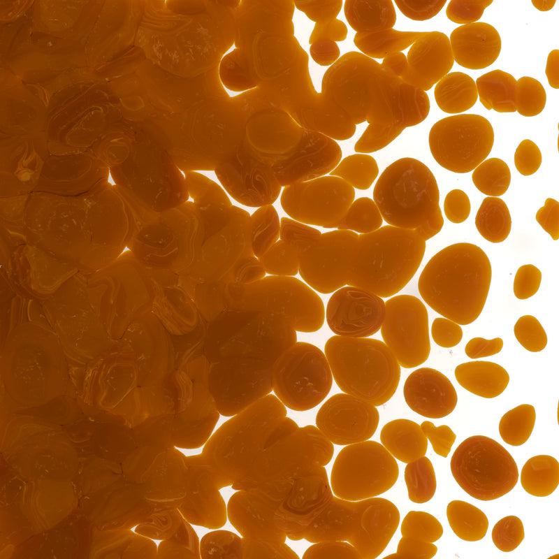 Burnt Orange Striker Opaque Bullseye Coarse Frit 329