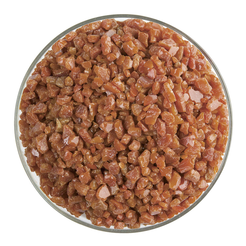 Burnt Orange Striker Opaque Bullseye Coarse Frit 329