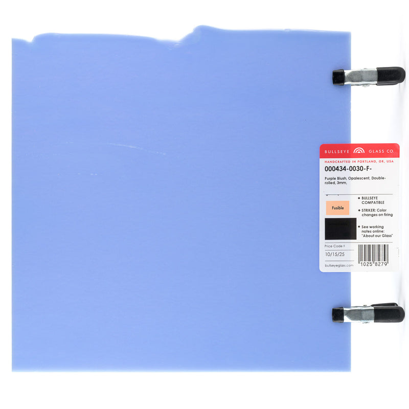 Purple Blush Opaque Bullseye Sheet 434 3MM