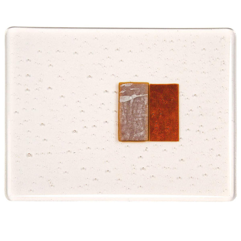 Clear, Silver to Bronze Transparent Bullseye Sheet 1016 3mm Full Sheet