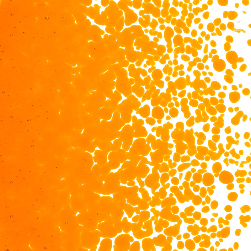 Light Orange Striker Transparent Bullseye Medium Frit 1025