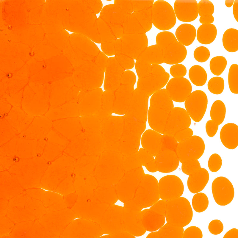 Light Orange Striker Transparent Bullseye Coarse Frit 1025