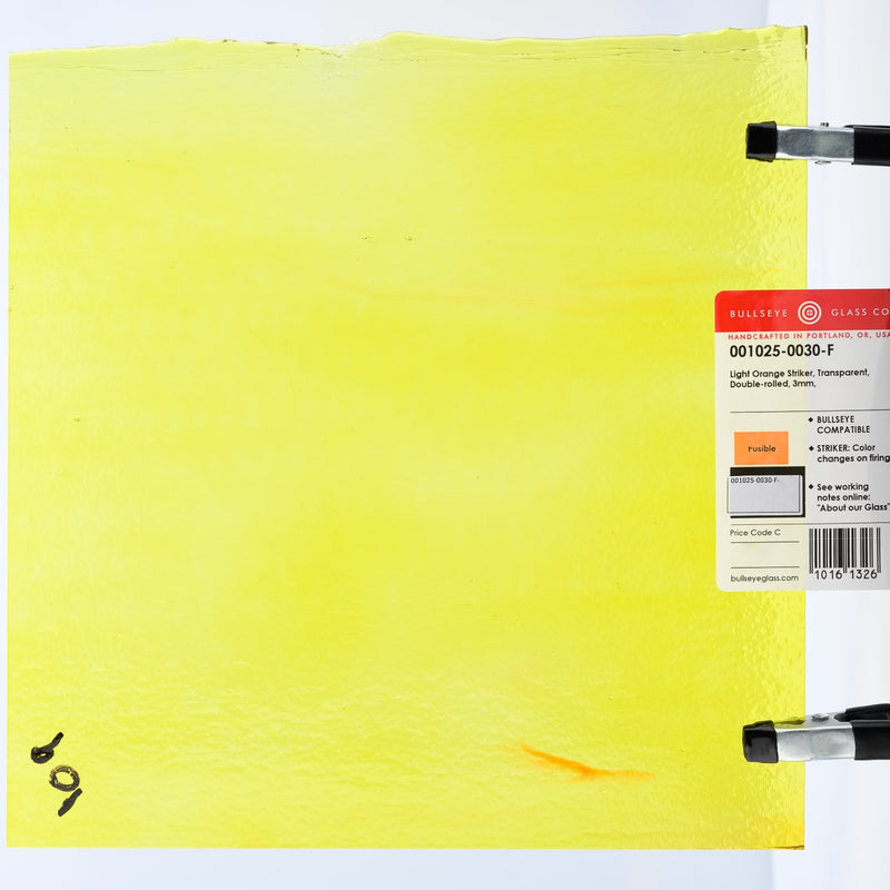 Light Orange Striker Transparent Bullseye Sheet 1025 3MM