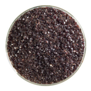 Dark Rose Brown Transparent Bullseye Medium Frit 1109