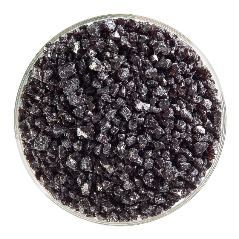 Dark Rose Brown Transparent Bullseye Coarse Frit 1109