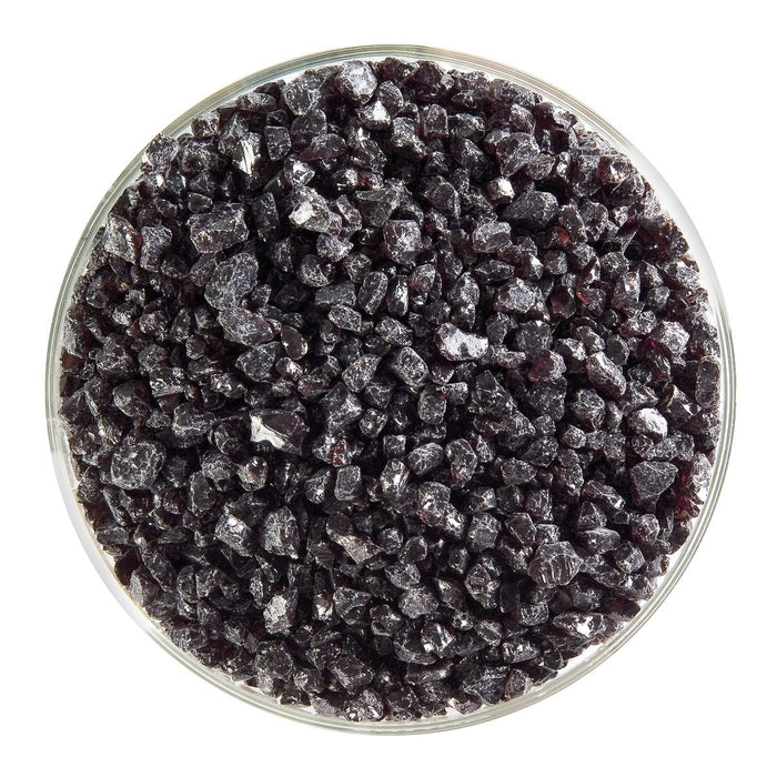 Dark Rose Brown Transparent Bullseye Coarse Frit 1109