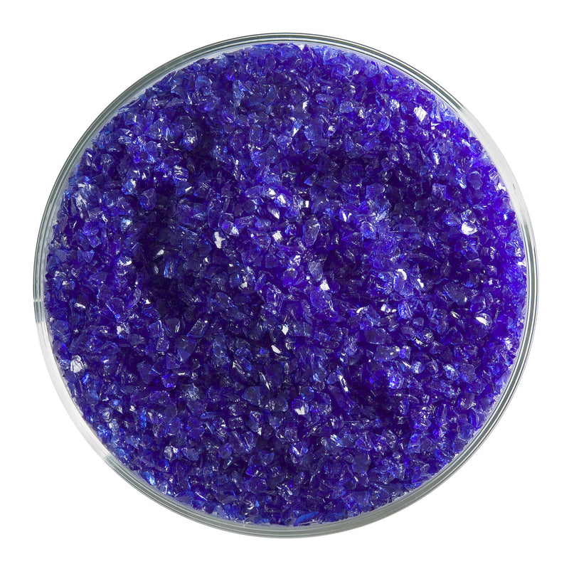 Deep Royal Blue Transparent Bullseye Medium Frit 1114