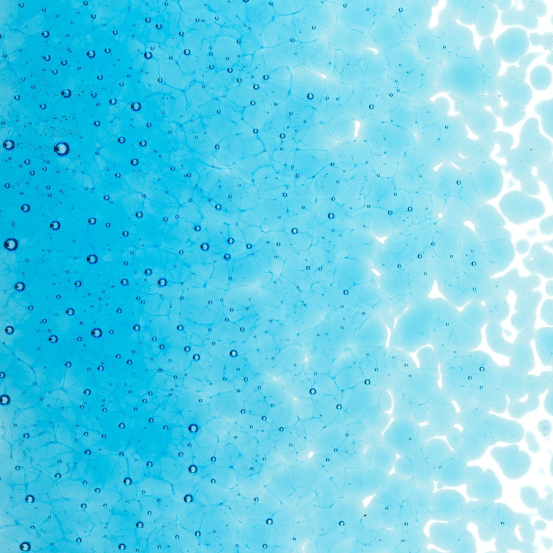 Turquoise Blue Transparent Bullseye Medium Frit 1116