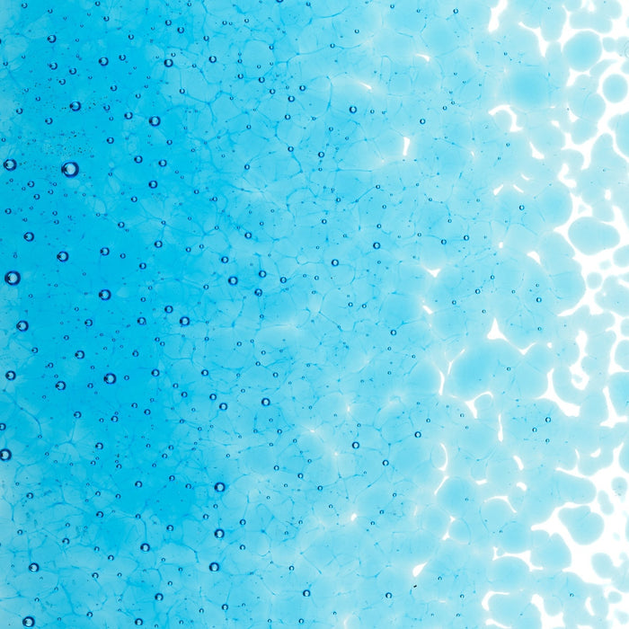 Turquoise Blue Transparent Bullseye Medium Frit 1116